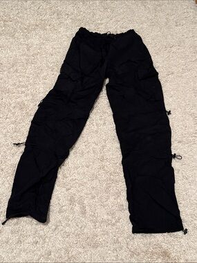 Garage Black Cargo Utility Trousers